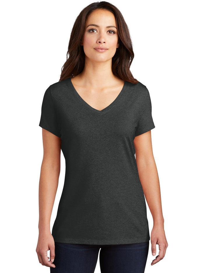 no-logo District Ladies Perfect Tri V-Neck Tee-Regular-District-Thread Logic