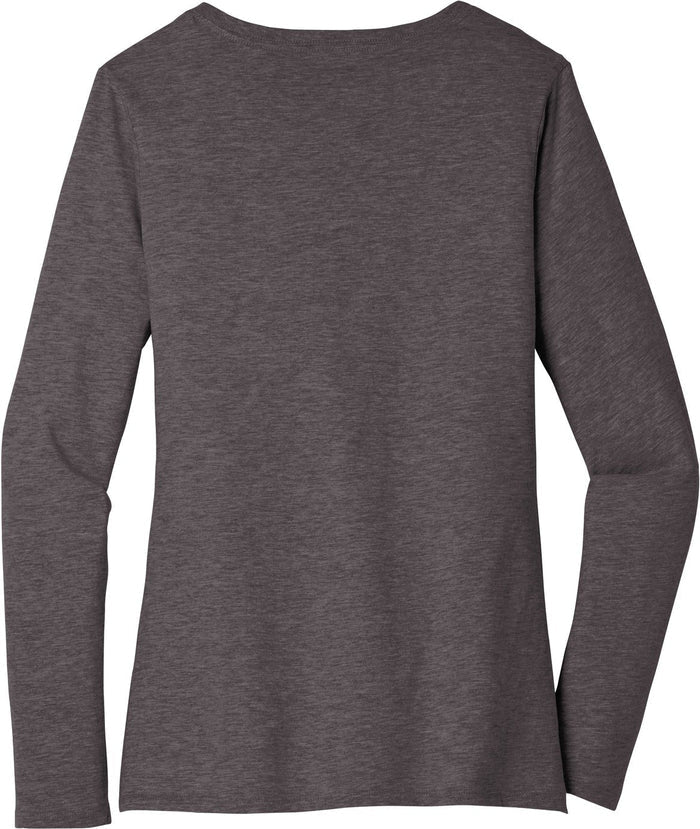 no-logo District Ladies Very Important Tee Long Sleeve V-Neck-Regular-District-Thread Logic