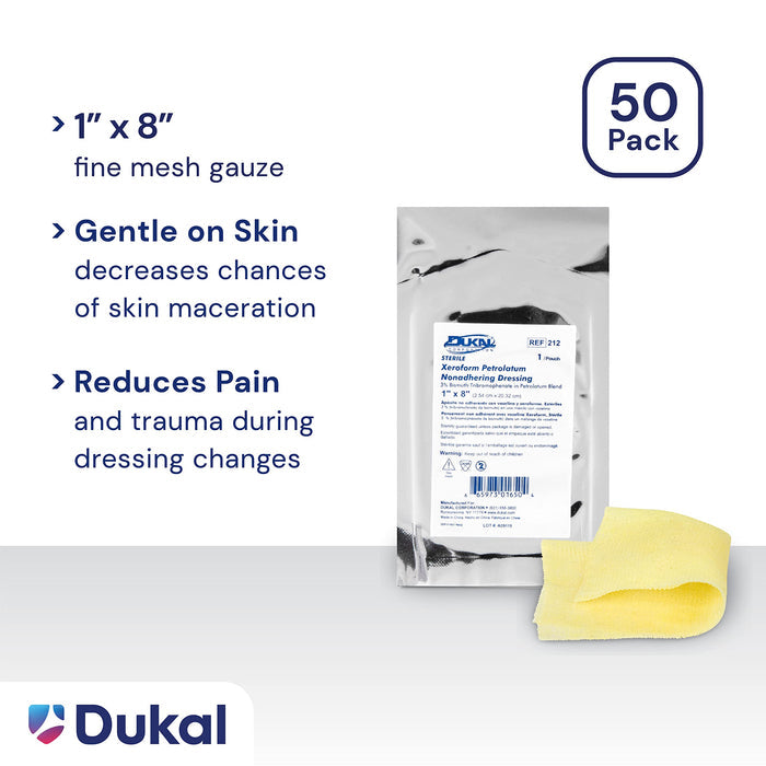 Dukal Xeroform Petrolatum Gauze, Sterile