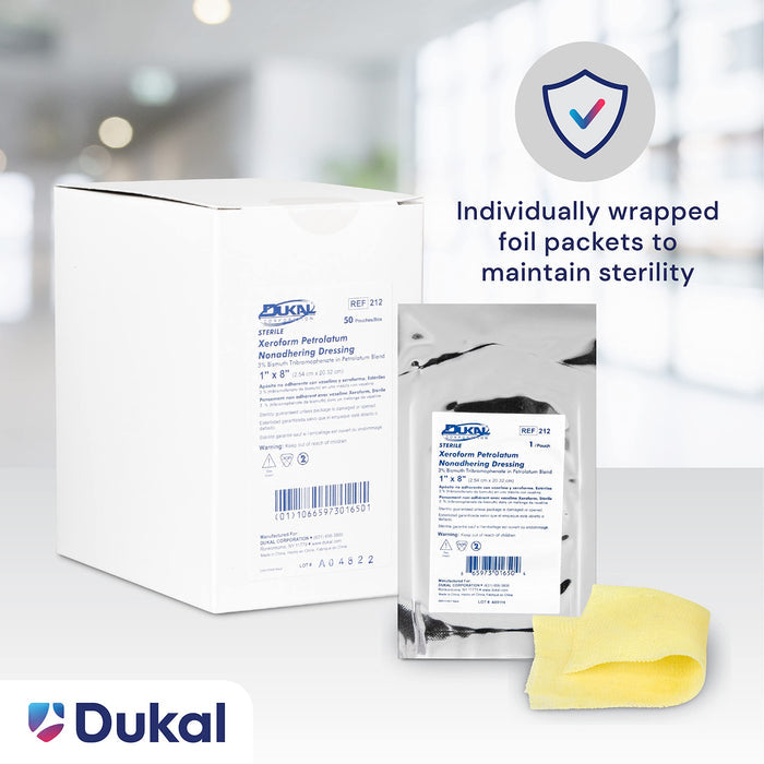 Dukal Xeroform Petrolatum Gauze, Sterile