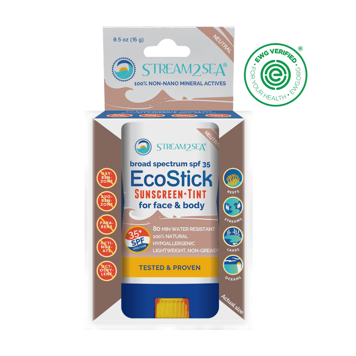 Stream2Sea EcoStick Sunscreen - Tint (w/ Eco-Safe Zinc™)