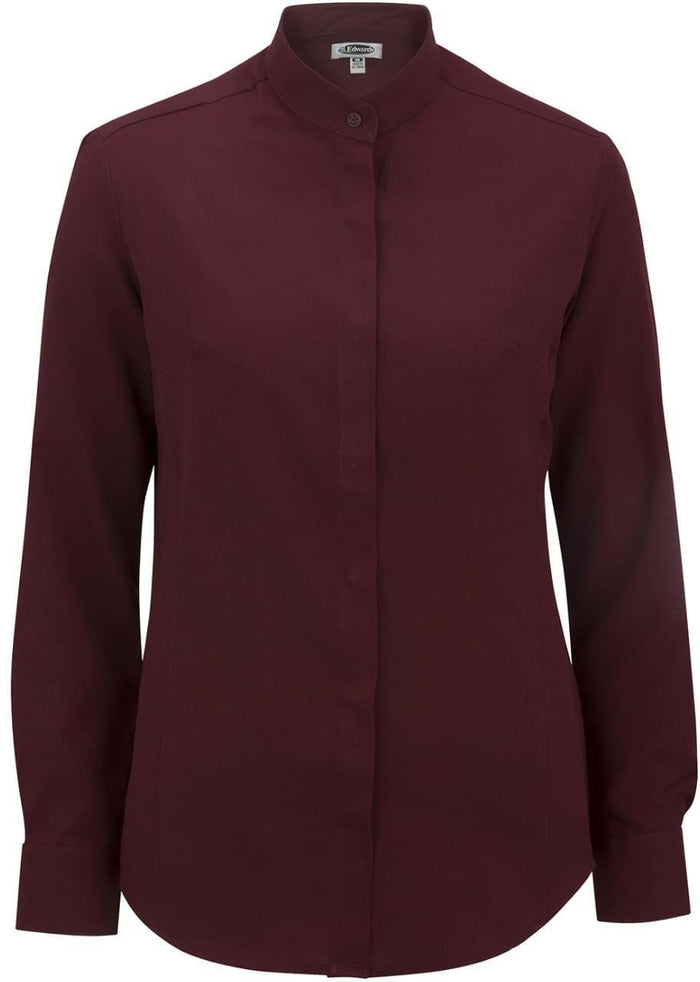 Edwards Women's Bastiste Banded Collar Shirt