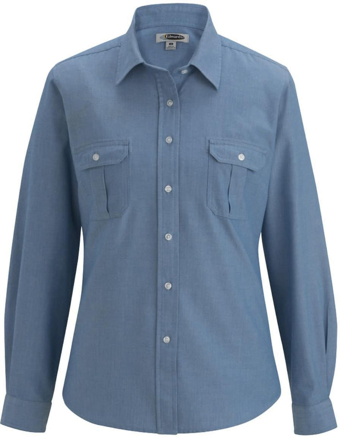 Edwards Women's Chambrey Roll Up Sleeve Shirt