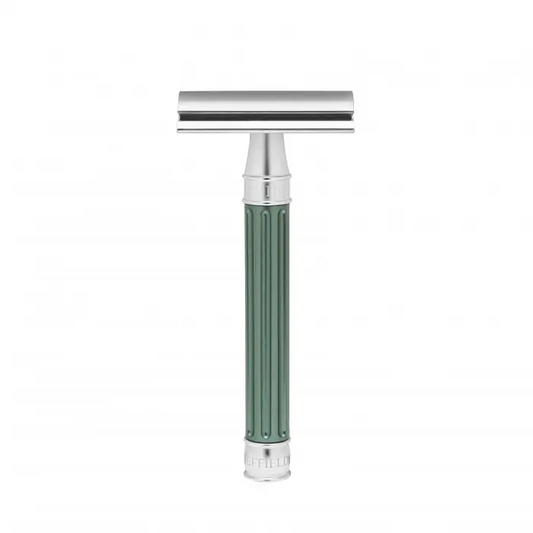 Edwin Jagger 3ONE6 Stainless Steel Green DE Safety Razor