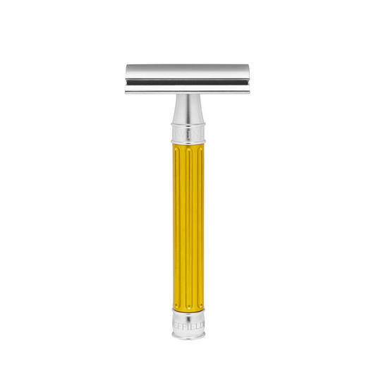 Edwin Jagger 3ONE6 Stainless Steel Yellow DE Safety Razor