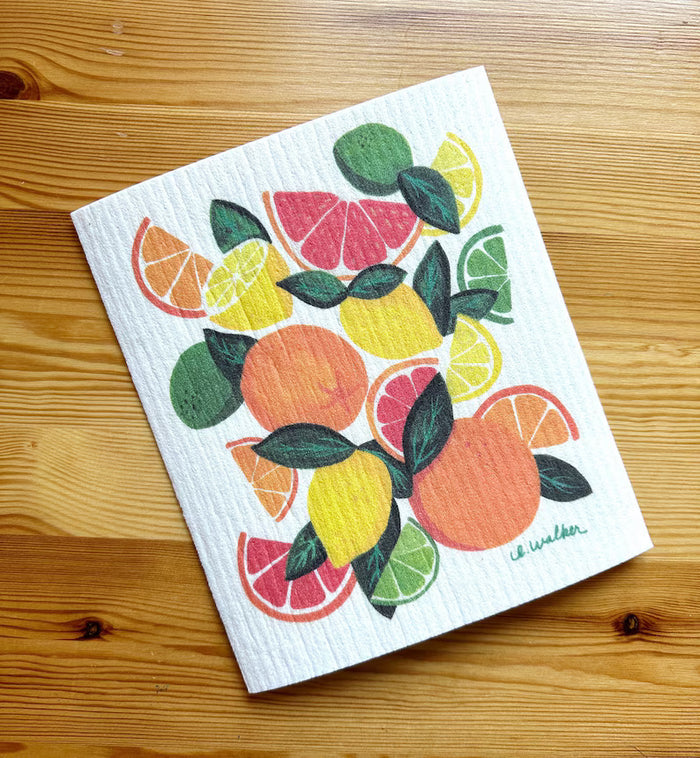 Citrus Swedish Dishcloth