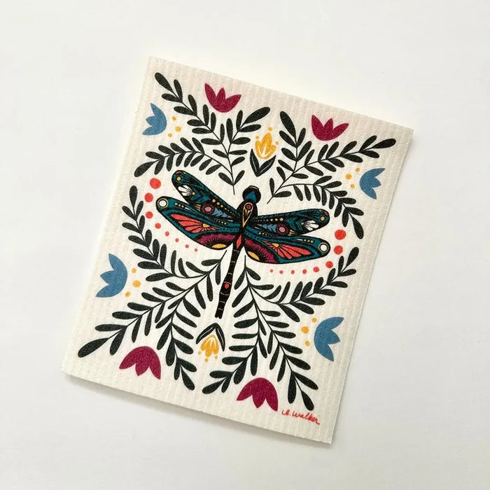 Dragonfly Swedish Dishcloth