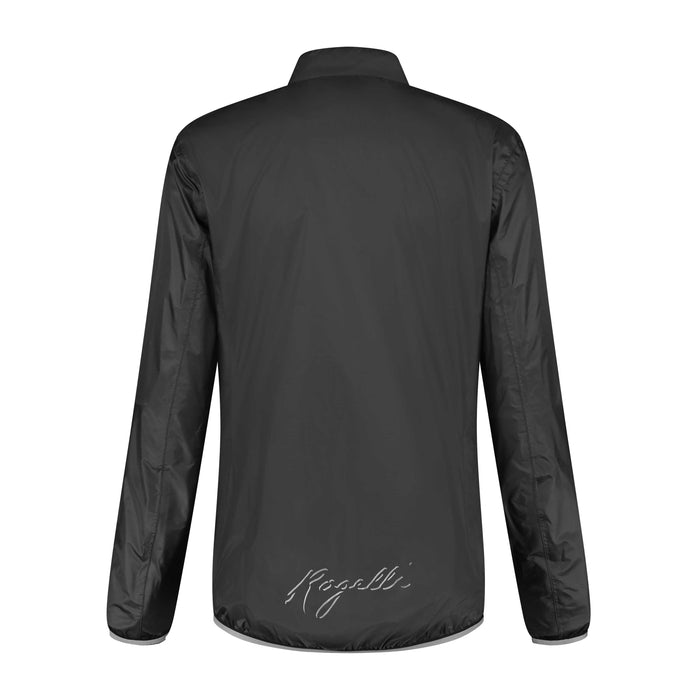Rogelli Essential regenjack dames zwart achterkant.