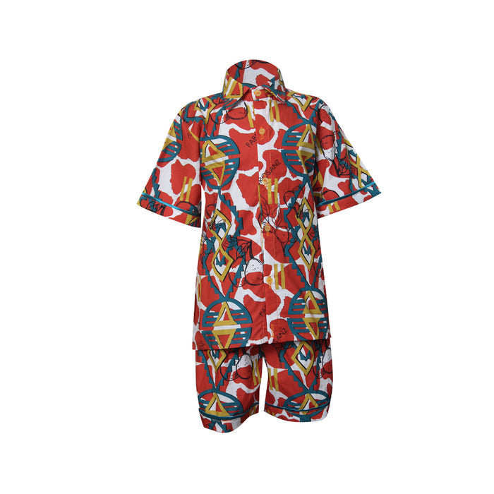 Fabrosanz: Christmas Print Boys Set-Kid