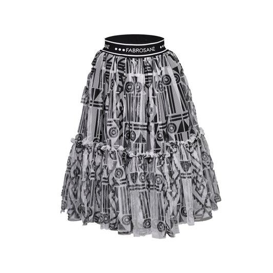 Fabrosanz: Nguni Print Tulle Skirt preorder