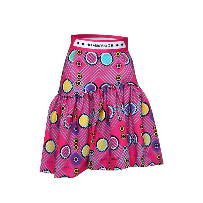 Fabrosanz: Tsonga Print Flounce Pencil Skirt