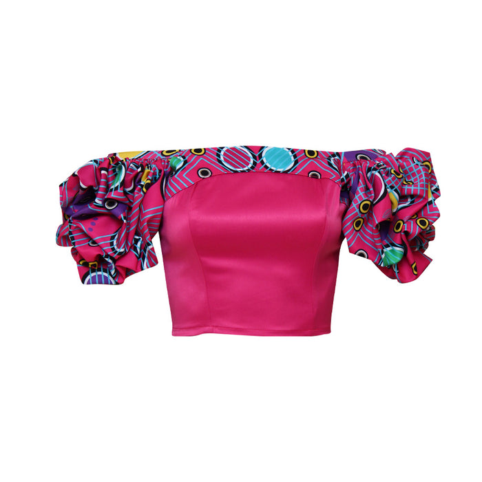 Fabrosanz: Tsonga Print Off Shoulder Top