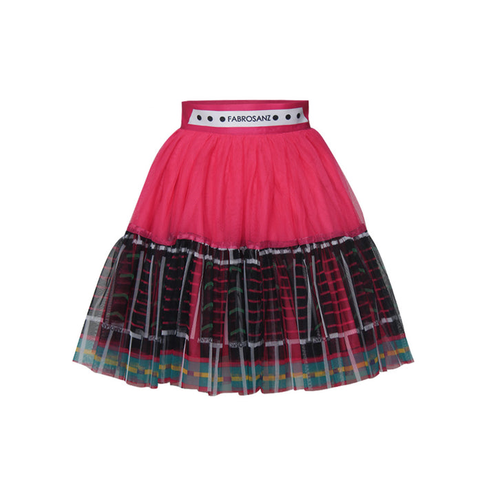 Fabrosanz: Venda Print Tulle Skirt