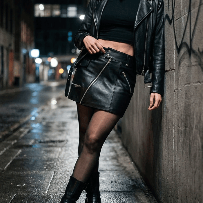 Falda de cuero Zulika
