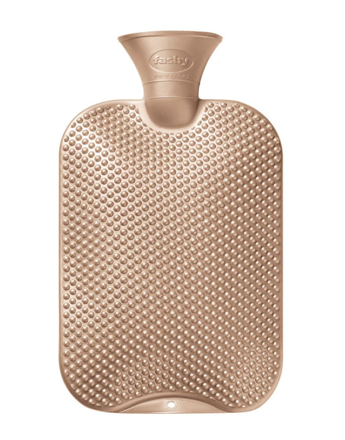 Fashy 2 Litre Single Ribbed with Massage Knob Hot Water Bottle