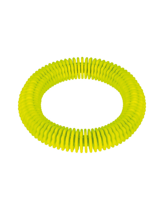 Neon yellow spiral spring lamellar diving ring with ridges