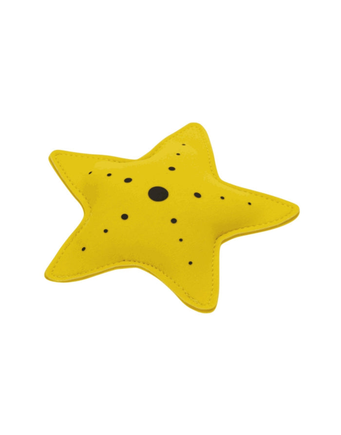 Fashy yellow starfish neoprene diving animal toy with black spots