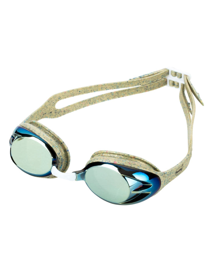 Fashy Power Mirrored adult swim goggles with silver lenses