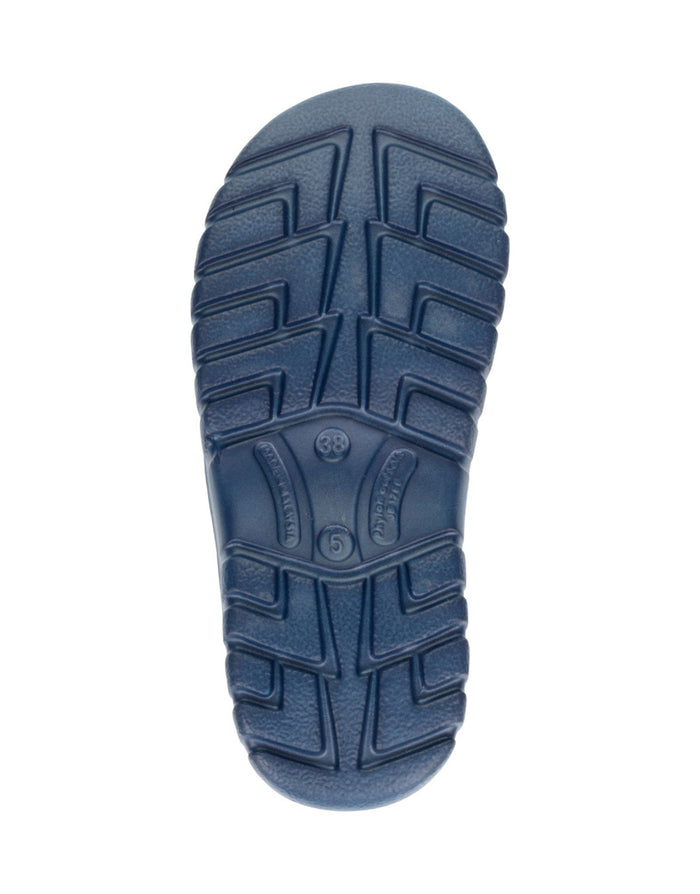 Navy Fashy Seafield Pool Slipper with textured sole and logo