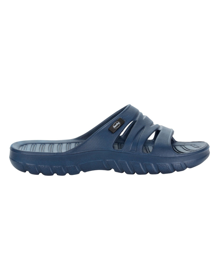 Navy Fashy Seafield Pool Slipper with textured straps and thick sole