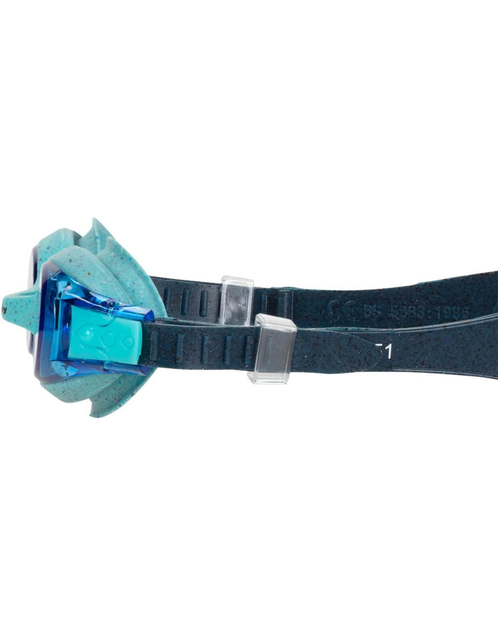 Fashy Spark I junior swim goggles with blue green mask and head strap