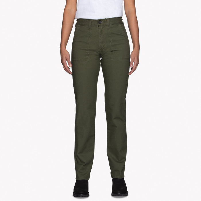 Fatigue Pant - Green Canvas by Naked & Famous Denim