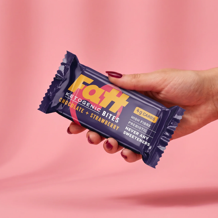 Fatt Chocolate + Strawberry Bites 35g