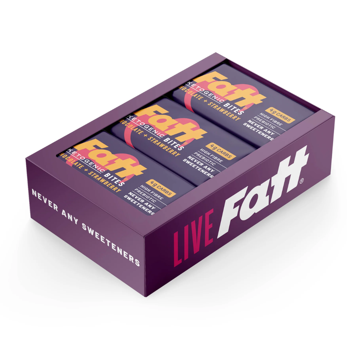 Fatt Chocolate + Strawberry Bites 35g