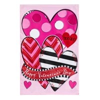 Flag Happy Valentine's Day Sweethearts Applique House