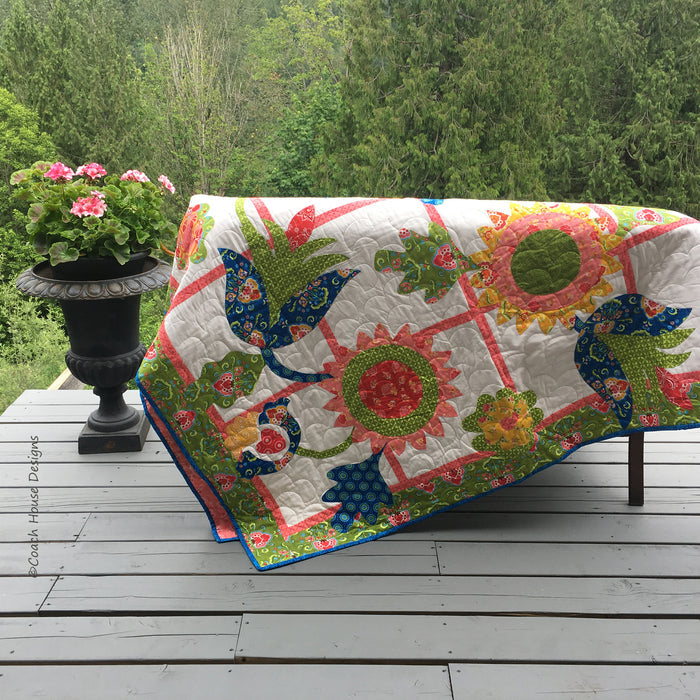 Floral Screen Quilt Pattern