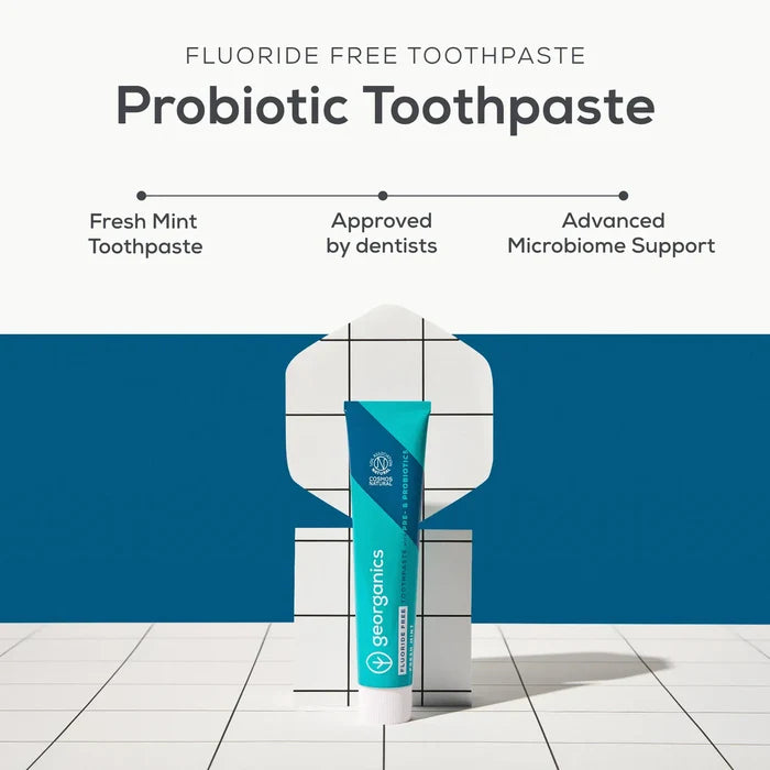 Georganics Fluoride-Free Toothpaste with Prebiotics & Probiotics