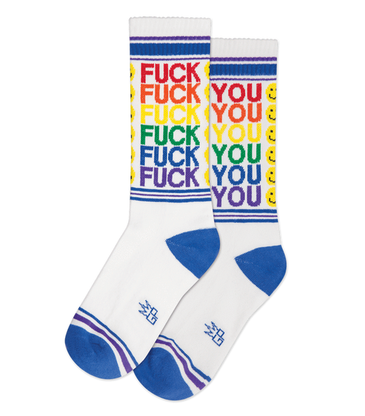 FU / SMILEY FACE CREW SOCKS