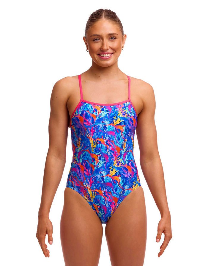Funkita Dragon Den Single Strap Swimsuit - Multi