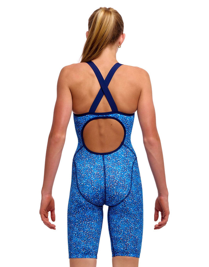 Funkita Girls Pebble Beach Fast Legs One Piece - Blue