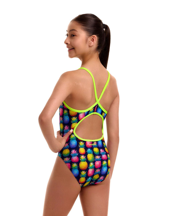 Funkita Girls Pine Gap Diamond Back Swimsuit - Multi
