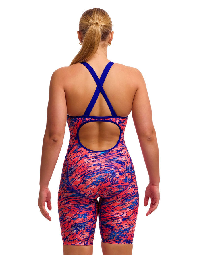 Funkita Ruff Stuff Fast Training One Piece Legsuit - Coral/Blue