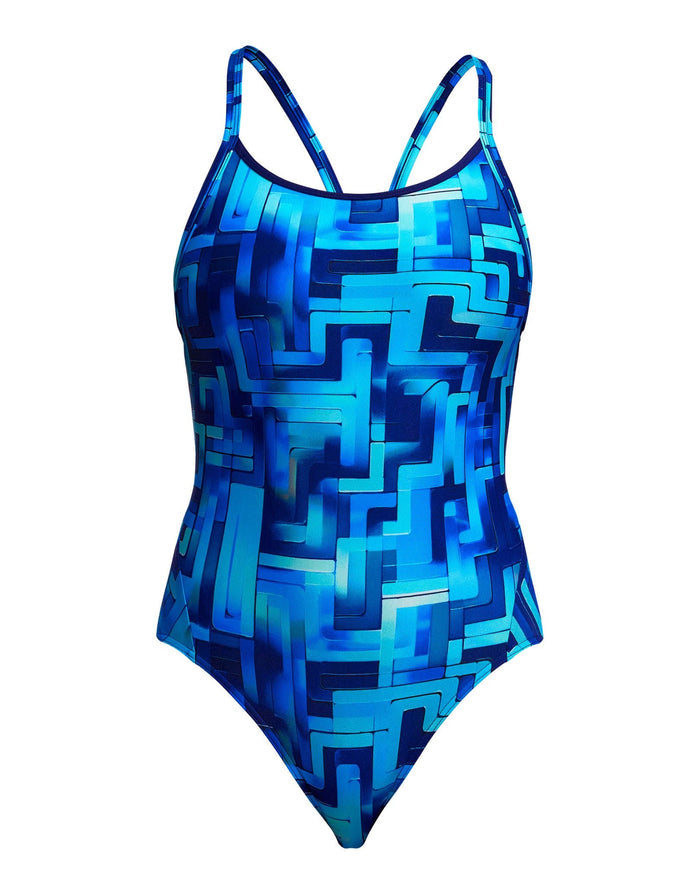 Funkita You Blued Diamond Back Swimsuit - Blue