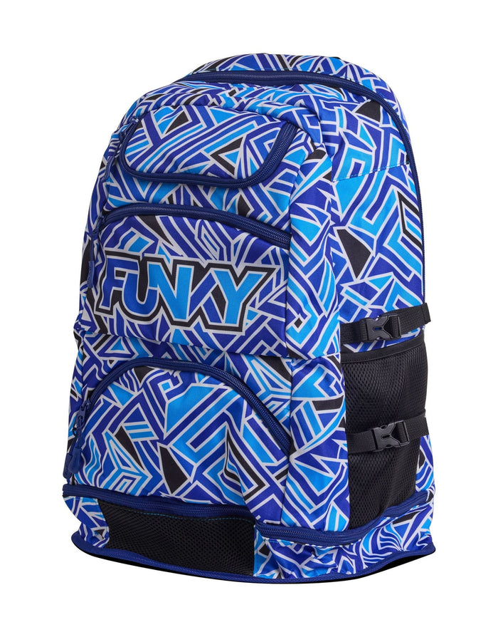 Funky Trunks Blue Bits Elite Squad 36L Backpack - Blue