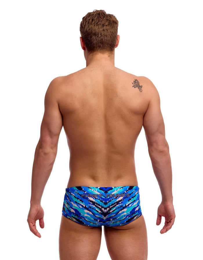 Funky Trunks Fur Seal Sidewinder Swim Trunks - Blue