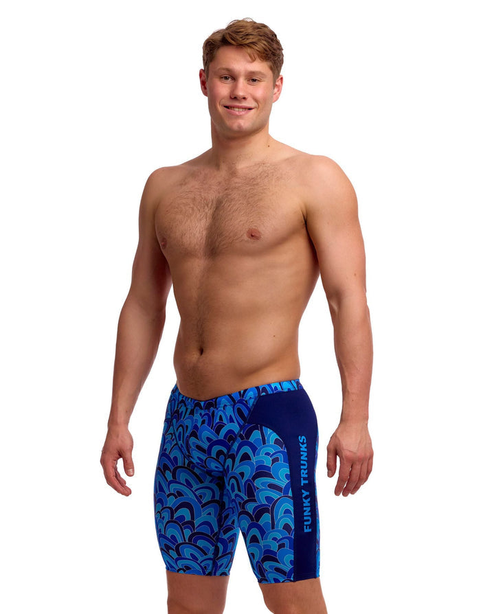 Funky Trunks Hill Billy Blues Swim Training Jammers - Blue