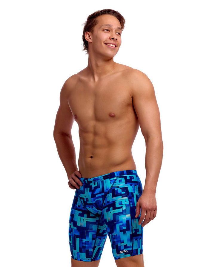 Funky Trunks You Blued Swim Training Jammers - Blue
