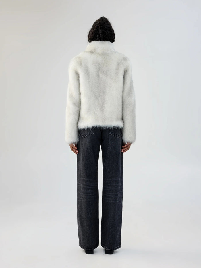 Fur Delish Jacket - Swiss White