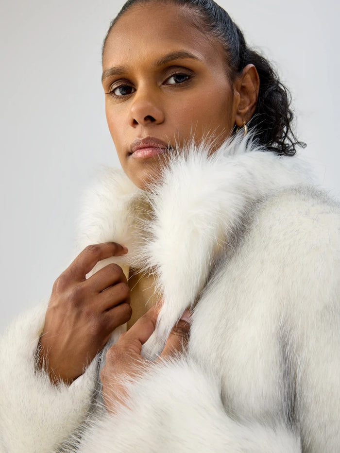 Fur Delish Jacket - Swiss White