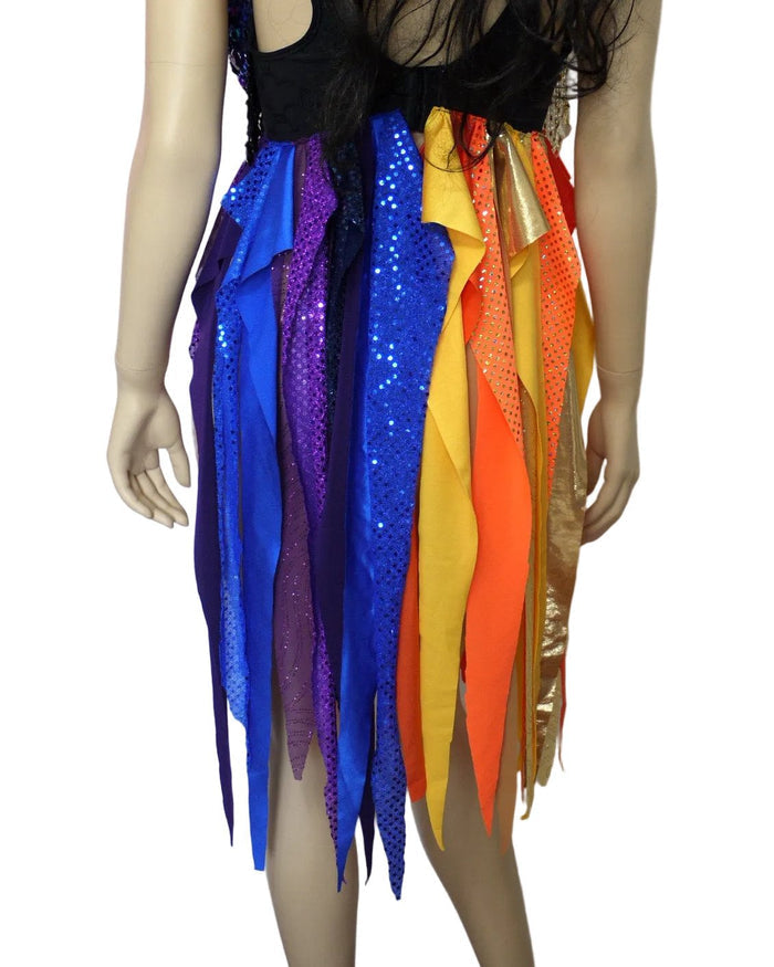 Galaxy Sun and Moon Baby Doll Rave Bra Dress