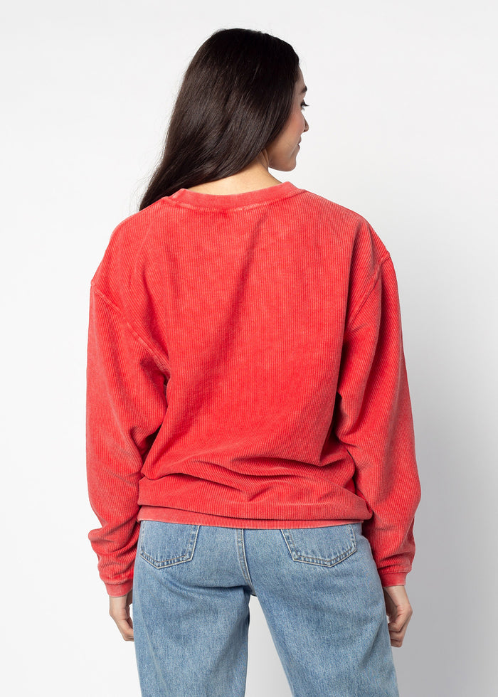 Georgia Bulldogs Women's Big Logo Original Corded Crew