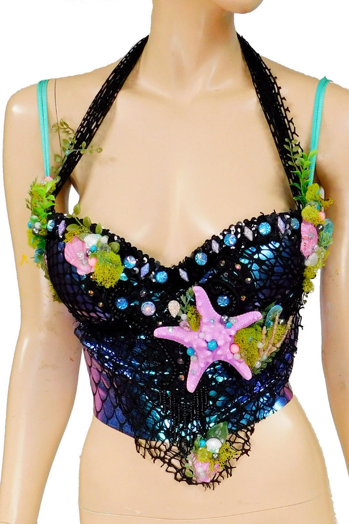 Glow in the Dark Under the Sea Mermaid Bra