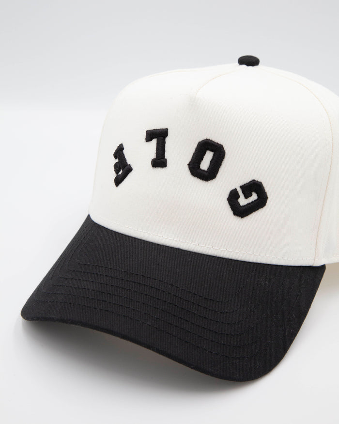 Golf Invert Fade Hat Natural Black 4