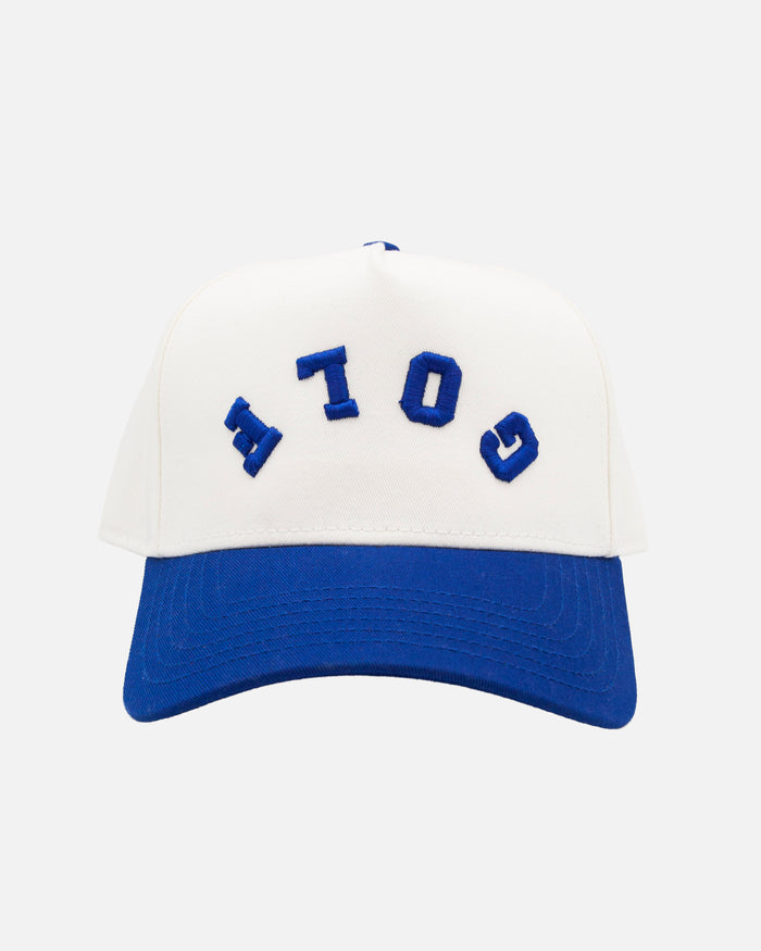 Golf Invert Fade Hat Natural Royal Blue 2
