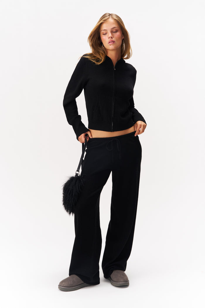 GRACE CASHMERE PANT IN BLACK