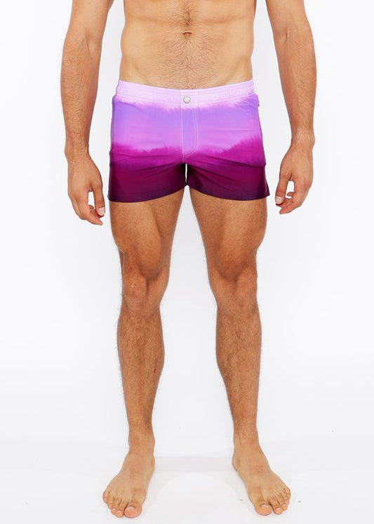 GRADIENT PRINTED SWIM SHORT